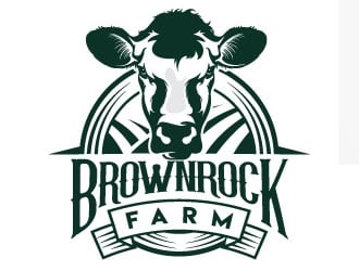 BrownRock Farm logo design by Suvendu