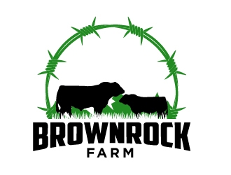 BrownRock Farm logo design by cybil
