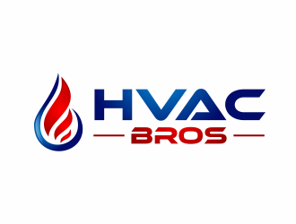 HVAC Bros. logo design by hidro