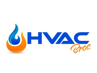 HVAC Bros. logo design by ElonStark
