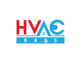 HVAC Bros. logo design by uttam