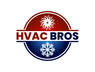 HVAC Bros. logo design by pakNton