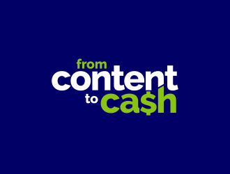 From Content To Cash logo design by rezadesign