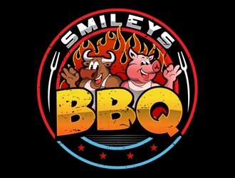 Smileys Barbecue logo design by DreamLogoDesign