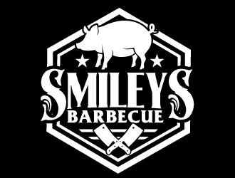 Smileys Barbecue logo design by ElonStark