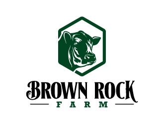BrownRock Farm logo design by daywalker