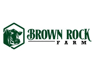 BrownRock Farm logo design by daywalker