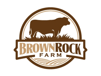 BrownRock Farm logo design by jaize
