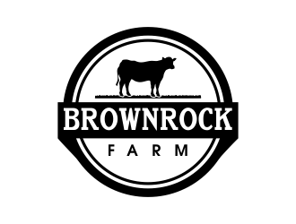 BrownRock Farm logo design by JessicaLopes