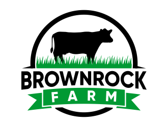 BrownRock Farm logo design by done