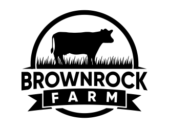 BrownRock Farm logo design by done