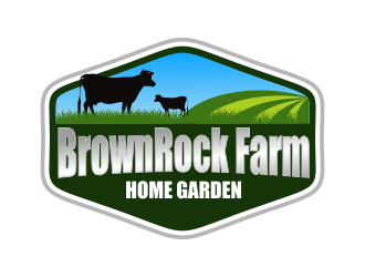 BrownRock Farm logo design by Greenlight