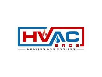 HVAC Bros. logo design by oke2angconcept