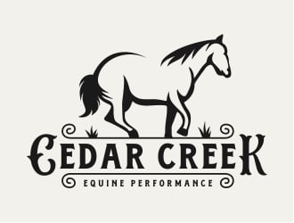 Cedar Creek Equine Performance logo design by Eko_Kurniawan