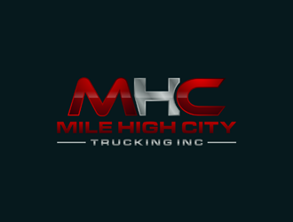 Mile high city trucking inc logo design by ndaru