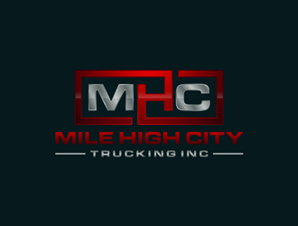 Mile high city trucking inc logo design by ndaru