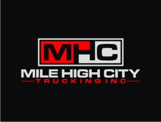 Mile high city trucking inc logo design by agil