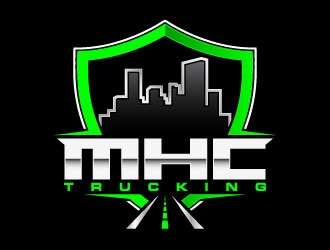 Mile high city trucking inc logo design by daywalker