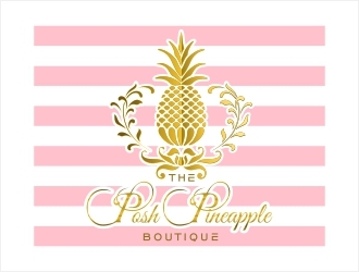 The Posh Pineapple Boutique logo design by Shabbir
