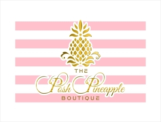 The Posh Pineapple Boutique logo design by Shabbir