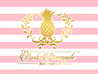 The Posh Pineapple Boutique logo design by coco