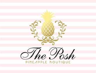 The Posh Pineapple Boutique logo design by MUSANG