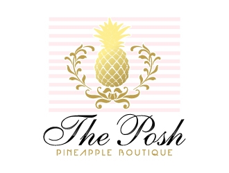 The Posh Pineapple Boutique logo design by MUSANG