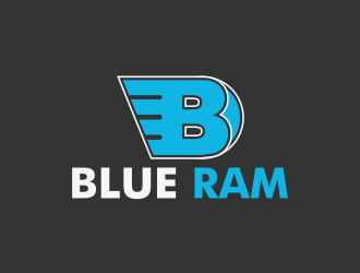 Blue Ram logo design by Kruger