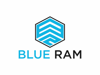 Blue Ram logo design by luckyprasetyo