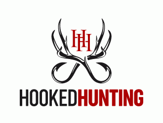 HookedHunting logo design by lestatic22