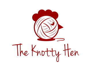 The Knotty Hen logo design by BeDesign