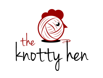 The Knotty Hen logo design by BeDesign