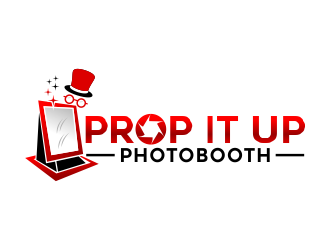 Prop It Up Photo Booth logo design by done