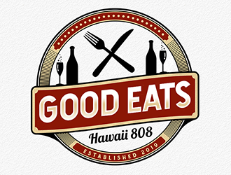 Good Eats Hawaii 808 logo design by Optimus