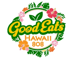 Good Eats Hawaii 808 logo design by jaize