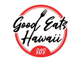 Good Eats Hawaii 808 logo design by BeDesign