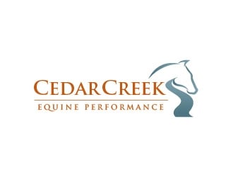 Cedar Creek Equine Performance logo design by usef44