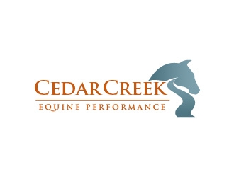 Cedar Creek Equine Performance logo design by usef44