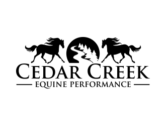 Cedar Creek Equine Performance logo design by done