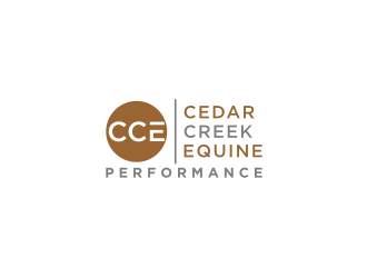 Cedar Creek Equine Performance logo design by bricton