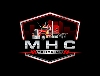 Mile high city trucking inc logo design by Republik