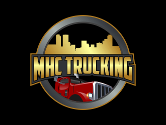 Mile high city trucking inc logo design by Kruger