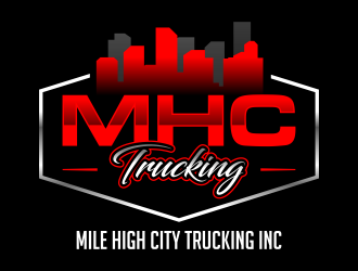 Mile high city trucking inc logo design by ingepro