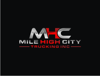 Mile high city trucking inc logo design by bricton