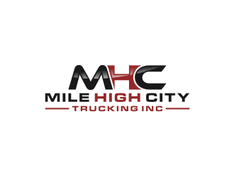 Mile high city trucking inc logo design by bricton