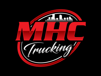 Mile high city trucking inc logo design by BeDesign