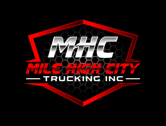 Mile high city trucking inc logo design by done