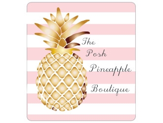 The Posh Pineapple Boutique logo design by not2shabby