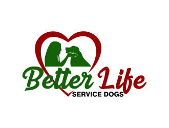 Better Life Service Dogs logo design by Kruger