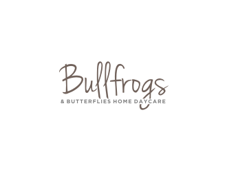 Bullfrogs & Butterflies Home Daycare logo design by bricton